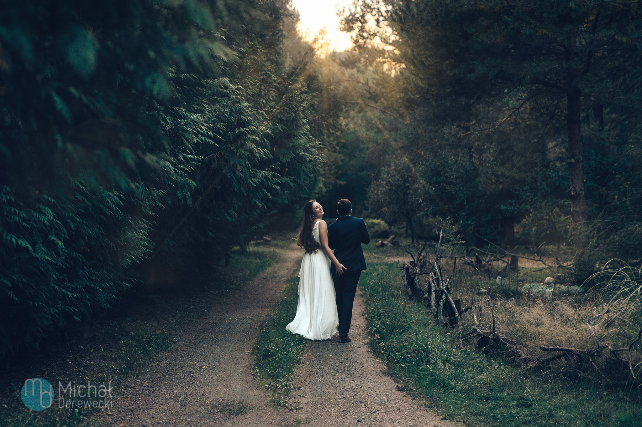 sesja poślubna w lesie