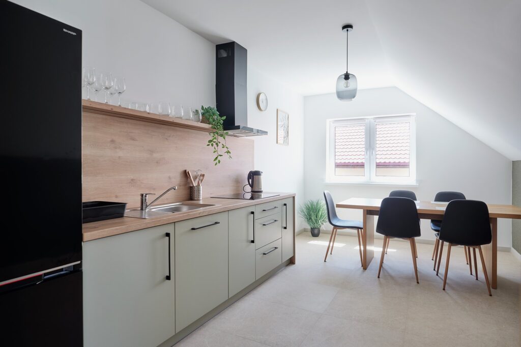 Wspólna kuchnia dla apartamentów U Gienia